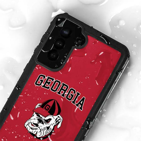 University of Georgia Bulldogs Logo Galaxy S24 Plus Waterproof Case